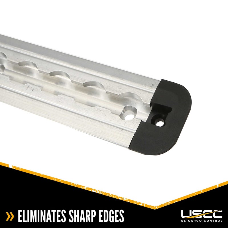 US Cargo Control Flanged End Cap for Recessed L-Track Rails, L Track End Caps Eliminate Sharp Edges On Flanged L-Track - Easily Roll Over Motorcycles, ATVs, and Other Wheeled Cargo - Image 2